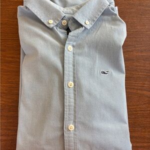 Boys Vineyard Vines Blue Oxford Button Down Shirt
